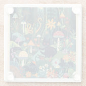 A woodland scene coaster glazen onderzetter (Achterkant)