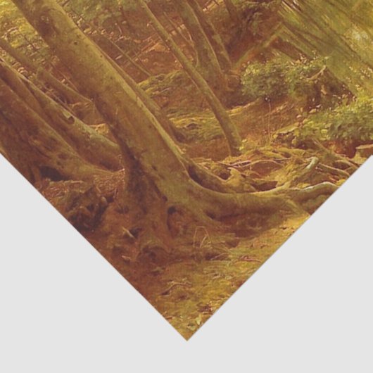 A Woodland Stream by Peder Mork Monsted Tissuepapier (Detail)