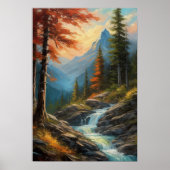 A Woodland's Melody, Rocky Cascade Poster (Voorkant)