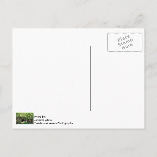 A Woodlands Walkway Bridge Briefkaart (Achterkant)