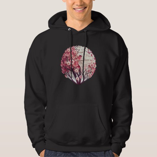A Work of with a Cherry Blossom Sphere Tree of Lif Hoodie (Voorkant)