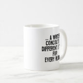 a writer concocts a different story for every read koffiemok (Voorkant rechts)