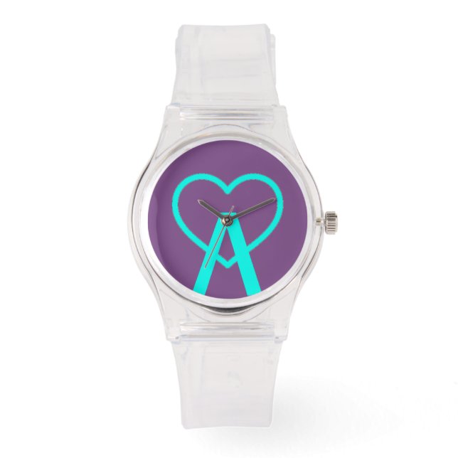 A&X Roze A~Heart Watch Horloge (Voorkant)