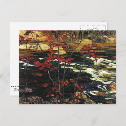 A. Y. Jackson - Rode esdoorn Briefkaart (Voorkant / Achterkant)