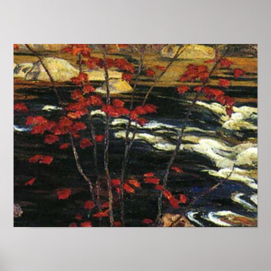 A. Y. Jackson - Rode esdoorn Poster (Voorkant)