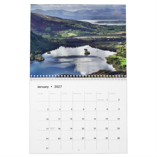 A Year in Ireland Calendar - Customize Year Kalender (Jan 2027)