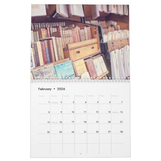 A Year in Paris 2026 Calendar Kalender (Feb 2026)