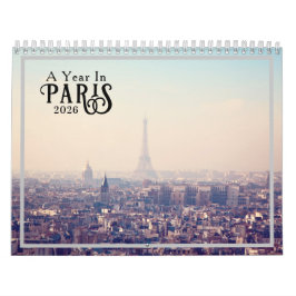 A Year in Paris 2026 Calendar Kalender