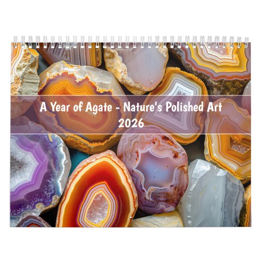 A Year of Agate – Nature’s Polished Art Kalender (Hoes)