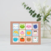 A Year of Cute Cats Briefkaart (Staand voorkant)