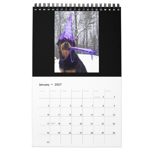 "A Year with Annie" 2016 Rottweiler Calendar Kalender (Jan 2027)