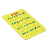 A Year with Toucans: Calendar 2026-Yマグネットカード Magneet (Rechterzijde)