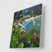 A Yelapa Family Uitzicht 0828 Vierkante Klok (Hoek)