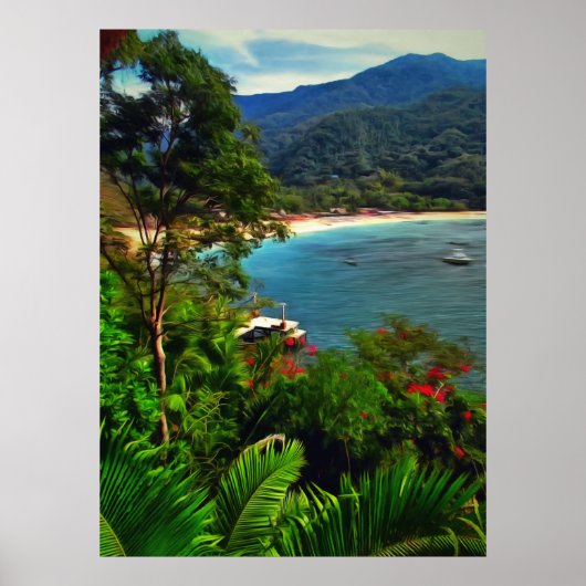 A Yelapa Uitzicht 0828 Art Print (Voorkant)