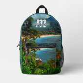 A Yelapa Uitzicht 0828 Bedrukte Rugzak (Voorkant)