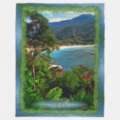 A Yelapa Uitzicht 0828 Fleece Deken (Voorkant)