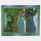 A Yelapa Uitzicht 0828 Fleece Deken (Voorkant (Horizontaal))