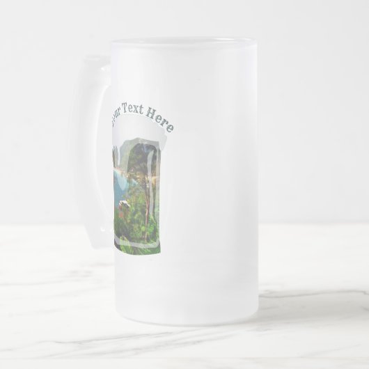 A Yelapa Uitzicht 0828 Matglas Bierpul (Voorkant links)