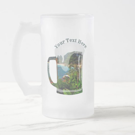 A Yelapa Uitzicht 0828 Matglas Bierpul (Links)