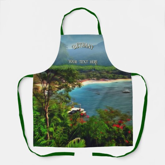 A Yelapa Uitzicht 0828 Schort (Voorkant)