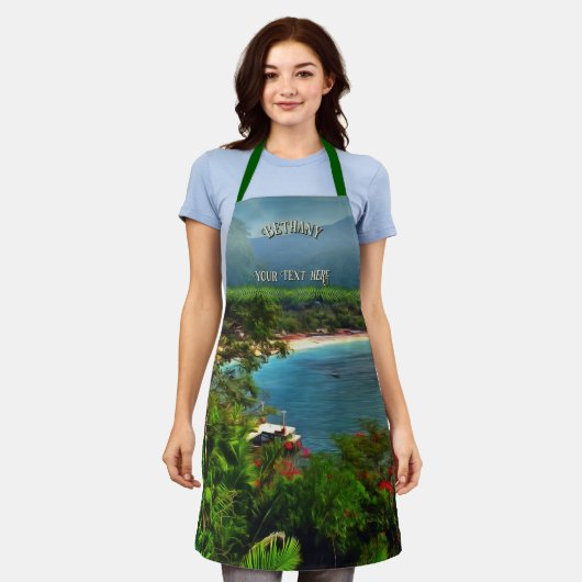 A Yelapa Uitzicht 0828 Schort (Gedragen)