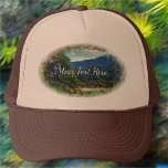 A Yelapa Uitzicht 0828 Trucker Pet<br><div class="desc">Schilder "A Yelapa Uitzicht 0828" Collectie Wil je jezelf uitdrukken of gewoon de zon uit je ogen houden? Personaliseer op de productpagina of klik op de knop "Aanpassen" voor meer ontwerpopties en creëer een essentieel accessoire dat u nooit zult verlaten! Ontworpen uit mijn schilderij "A Yelapa Uitzicht 0828", die het...</div>