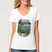 A Yelapa Uitzicht 0828 V-hals T-shirt (Voorkant)