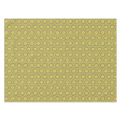 A yellow and blue Indian lattice flower pattern Tafelkleed (Voorkant (Horizontaal))