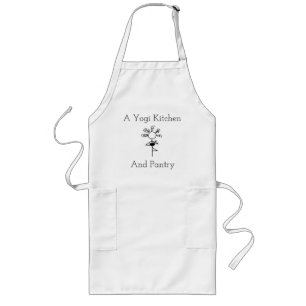 A Yogi Kitchen Long Apron Lang Schort