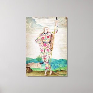 A Young Daughter of the Picts, c.1585 (w/c en gou) Canvas Afdruk