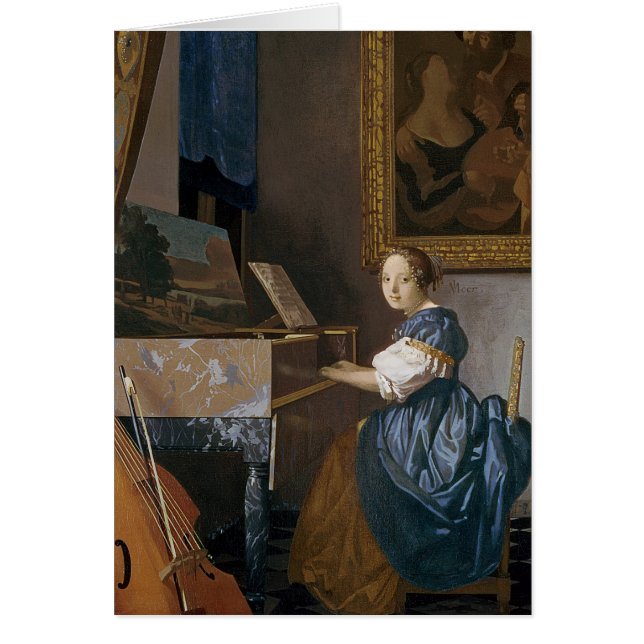 A Young Lady Seated at a Virginal, c.1670 (Voorkant)