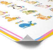 A-Z Animal Alphabet Poster - elke dag groeien (Hoek)