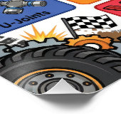 A-Z Monster Truck Parts Alphabet Perfect Poster (Hoek)