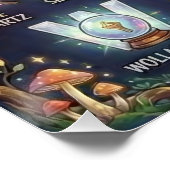 A-Z Mystieke Kristallen Alfabet Perfect Poster (Hoek)