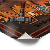 A-Z Oudheid Oorlog Alfabet Perfect Poster (Hoek)