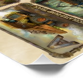 A-Z Tractors and Heavy Equipment Alphabet Perfect Poster (Hoek)