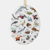 A-Z van verbluffende dieren Keramisch Ornament (Rechts)