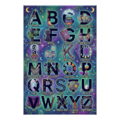 A-Z Witchy Alphabet Perfect Poster (Voorkant)