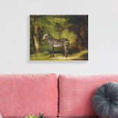 A Zebra, 1763 (olie op doek) Canvas Afdruk (Insitu (Woonkamer))
