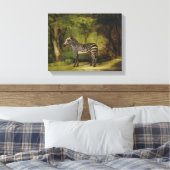 A Zebra, 1763 (olie op doek) Canvas Afdruk (Insitu (Slaapkamer))