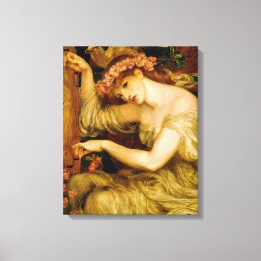 A Zee Spell (door Dante Gabriel Rossetti) Canvas Afdruk (Voorkant)