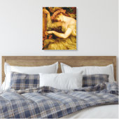 A Zee Spell (door Dante Gabriel Rossetti) Canvas Afdruk (Insitu (Slaapkamer))