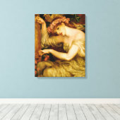 A Zee Spell (door Dante Gabriel Rossetti) Canvas Afdruk (Insitu (Houten vloer))