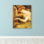 A Zee Spell (door Dante Gabriel Rossetti) Canvas Afdruk (Insitu (Houten vloer))