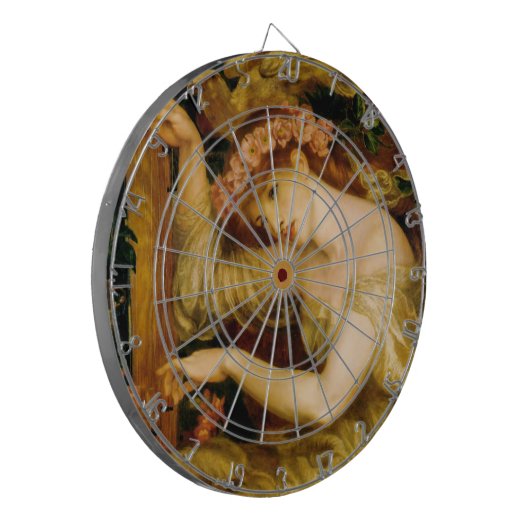 A Zee Spell (door Dante Gabriel Rossetti) Dartbord (Voorkant Links)