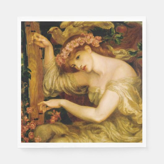 A Zee Spell (door Dante Gabriel Rossetti) Servet (Voorkant)