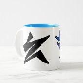 A. ZIqpu Tweekleurige Koffiemok (Voorkant links)