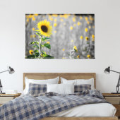 A Zonnebloemen Canvas Afdruk (Insitu (Slaapkamer))