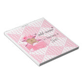 AA Baby shower Snoep Bar Wrapper Party Favor Notitieblok (Schuin)
