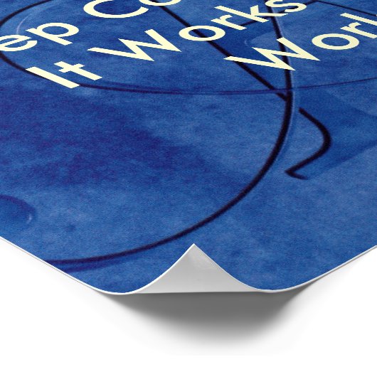 AA. Blijf terugkomen Het werkt als je het werkt Poster (Hoek)